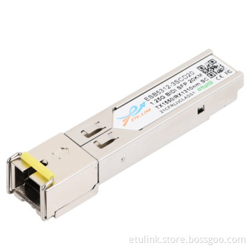 1.25G SM 20KM BiDi SFP Transceiver